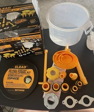 ELEAD 19 PCS No-Spill Coolant Funnel Kit Radiator Funnel Burping Kit Funnels 