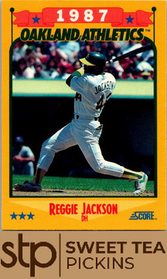 1988 Score #504 Reggie Jackson