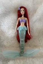 Disney Store The Little Mermaid Ariel Singing Doll 17” Jointed Works GUC PLS RD