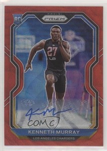 2020 Panini Prizm Red Wave /149 Kenneth Murray #327 Rookie Auto RC