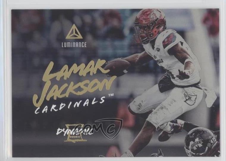 2018 Panini Luminance Dynamic Lamar Jackson #20 Rookie RC 7zf