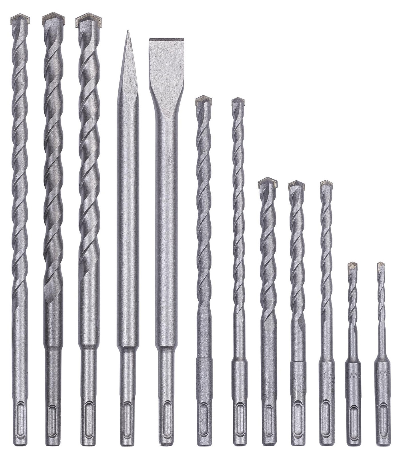 Jeu de 12 forets et burins Einhell SDS-Plus pour perforateur