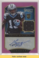 2014 Select Rookie Jerseys Fuchsia Prizm 35/35 Kelvin Benjamin Auto READ 1f1