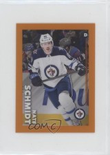 2022 Topps Chrome NHL Sticker Collection Orange Refractor /25 Nate Schmidt 8m5