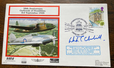 Winston Churchill MP grandson WW2 leader signed 50th ann WW2 cover no. 69 of 99