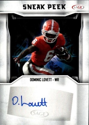 2024 SAGE HIT #SPA-DL Dominic Lovett Sneak Peek Autographs