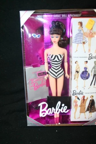 1993 35th Anniversary 1959 Reproduction Brunette Barbie #11782 – BNIB – Mint