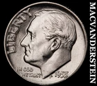 1955 Roosevelt Dime- Silver- Choice Gem Brilliant Uncirculated luster #J7603