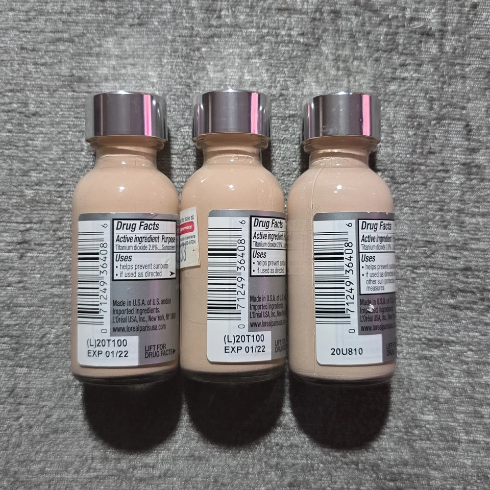 Lot of 3 L’Oréal True Match C0.5 Fair Ivory Foundation SPF17 Exp 01/22 - Image 3 of 4