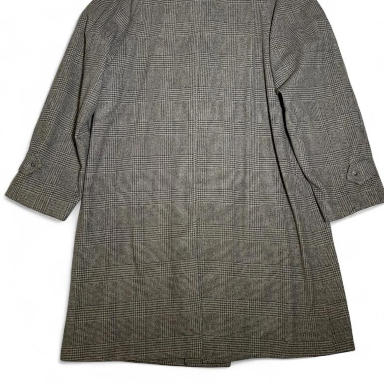 Vintage Alligator Weatherstyle Mens Gray Glen Plaid Overcoat USA Estimated Large image 4