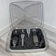 KitchenAid KHB2561 Immersion Hand Blender with 5 Speed Attachments and Case