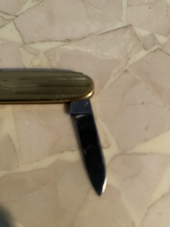 Faca de bolso vintage 1950 colonial EUA cavalheiro 2 lâminas - Imagem 3 de 4