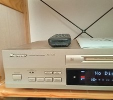 Pioneer MJ-D5 MiniDisc Recorder Stereo MD Deck Player Gold Tested Working l66