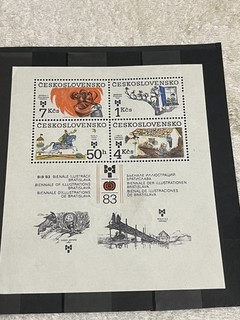 Czechoslovakia SC# 2471a Souvenir sheet of 4. Perforated. M/NH/OG.
