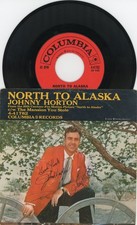 John Wayne and Johnny Horton – Signed North to Alaska Mini Record Sleeve