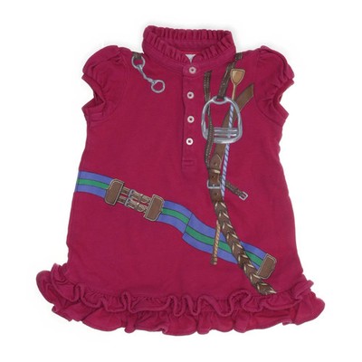 Ralph Lauren, Polokleid, Größe: 86/92, Pink, Baumwolle, Mädchen #t0c
