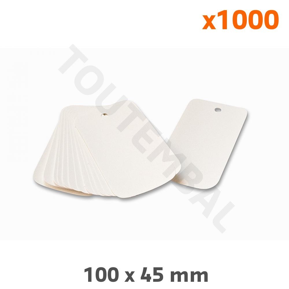 Étiquette plastique blanc 100x45 mm pour régler vos problèmes de marquage