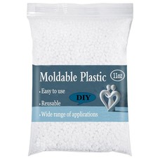 11oz Reusable Moldable Plastic - Thermoplastic Beads Meltable White
