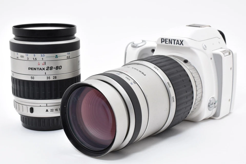 Pentax K-S1 20.1 Mp Digital SLR Kamera Weiß Körper W / Zwei Linse Set Aus Japan - Bild 2 von 4