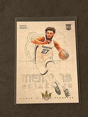 2022-23 Panini Court Kings Basketball David Roddy Rookie Works In Progress #7