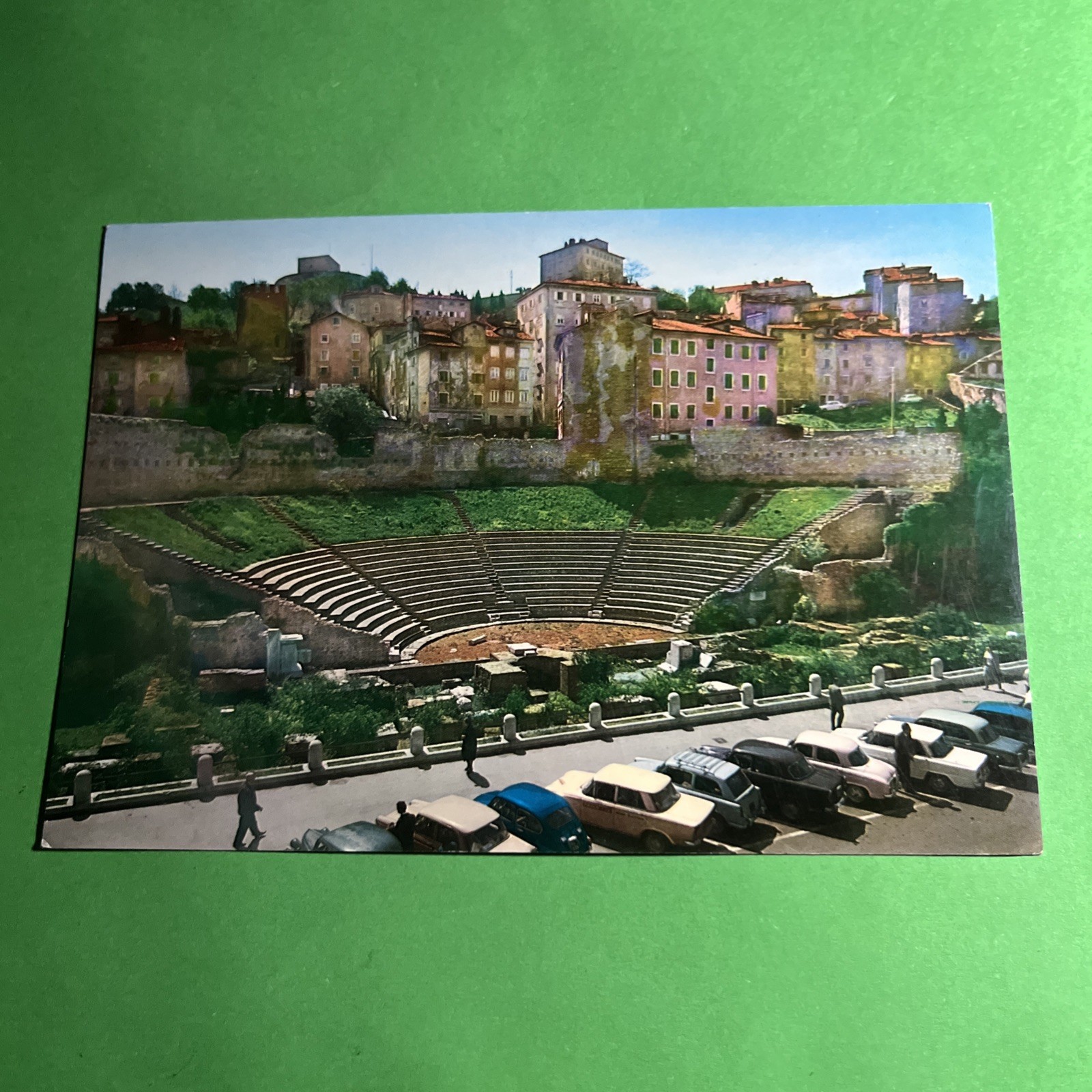TRIESTE TEATRO ROMANO VIAGGIATA - CARTOLINA A COLORI - VINTAGE POSTCARD