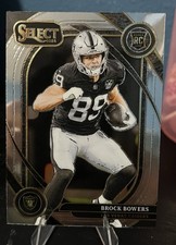 2024 Panini Select - Club Level Brock Bowers #222 Silver Prizm (RC)