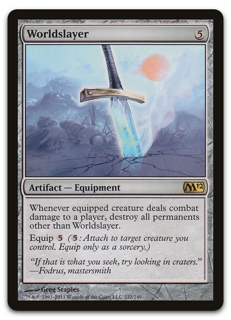 Worldslayer #222 (LP) Magic 2012 (M12) M12 Magic MTG