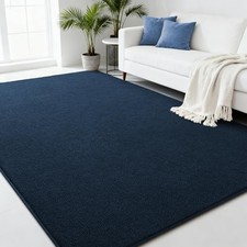 Navy Blue Area Rugs for Bedroom Living Room, 4x6 Feet Indoor Memory Foam Rug,