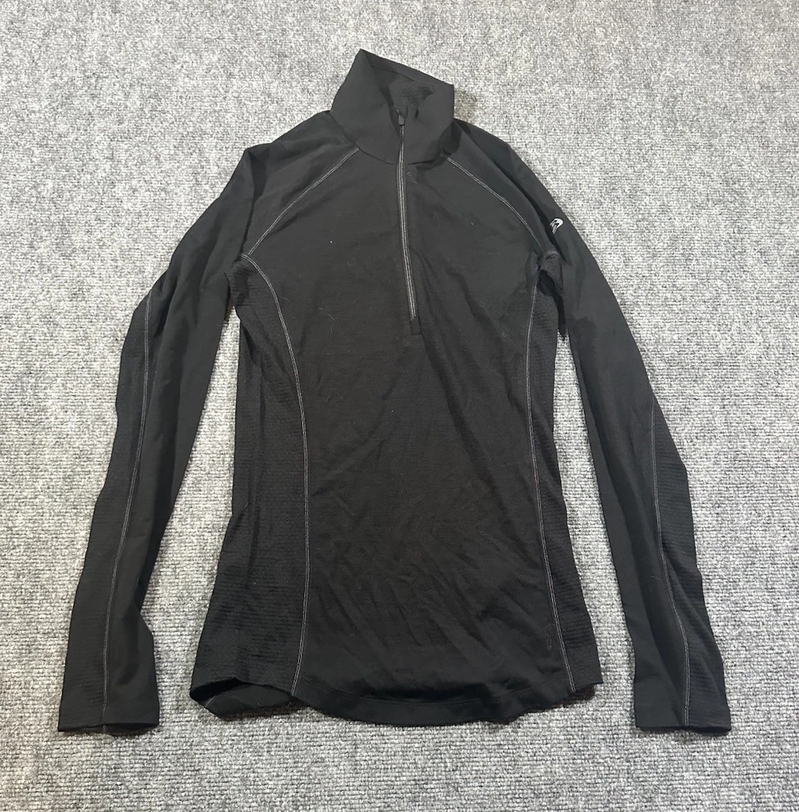 Icebreaker Women’s Small Black 1/4 Zip Base Layer Wool Top 150 Zone NWOT