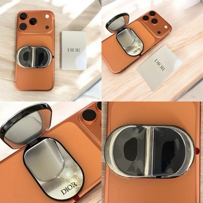 DIOR BEAUTY CD Logo Mirror Phone Ring Holder Stand Dual Mirror 3M