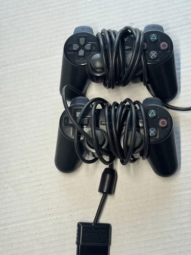 Sony PlayStation 2 DUALSHOCK 2 Analog Controller - OEM WORKING TESTED Lot Of 2