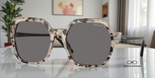 VOGUE VO5561S 307681 Ivory Tortoise Dark Grey Polarized 56 mm Women's Sunglasses