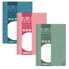 A4 Premium Spiralbound Notebook / 200 Pages / Perfect For Work / School