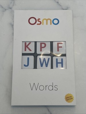 Osmo Words Set - Complete In Magnetic Book Case - Red and Blue Letters