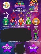 2026 McDonald  s Super Mario Galaxy Happy Meal Toys Set of 6