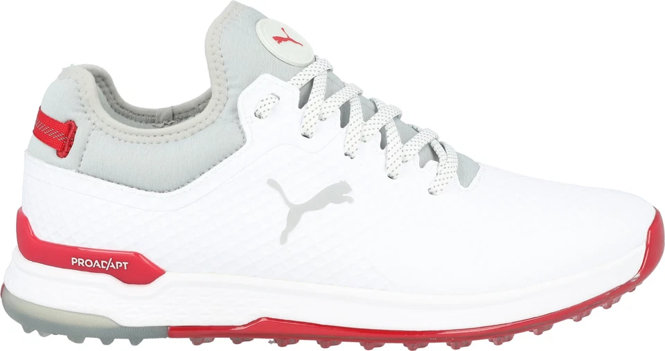 Zapatos de golf Puma ProAdapt AlphaCat blancos plateados patrulla de esquí para hombre elige la talla
