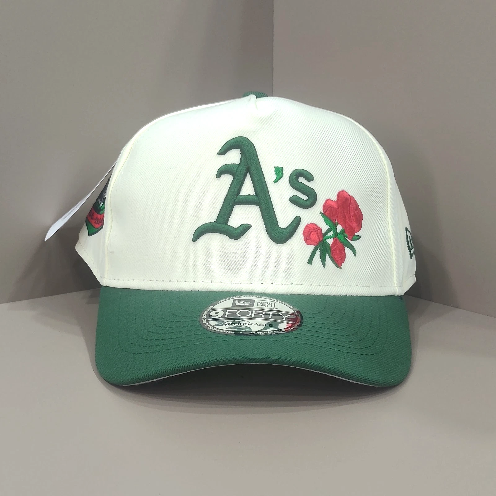Oakland Athletics Cream Green Patchwork Rose Baseball Cap Embroidered Letters
Opens in a new window