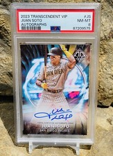 Juan Soto /15 Transcendent VIP Auto Party Exclusive 2023 Collection PSA 8 POP 1