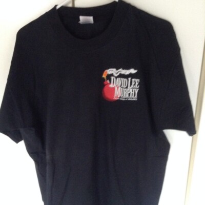 Vintage David Lee Murphy T-Shirt schwarz Kurzarm Size XL RAR