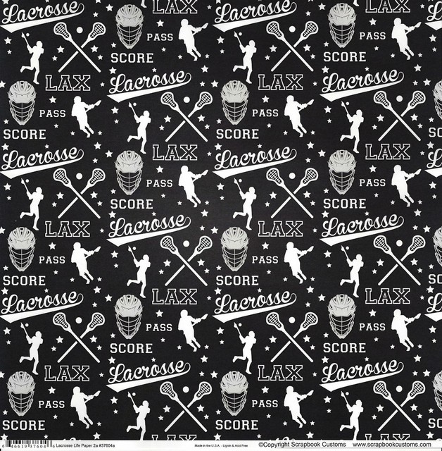 Scrapbook Customs Lacrosse Life 2 Scrapbooking Paper eBay