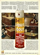 1973 Scott's Liquid Gold Furniture Polish Cleaner vintage Print AD Advertisement