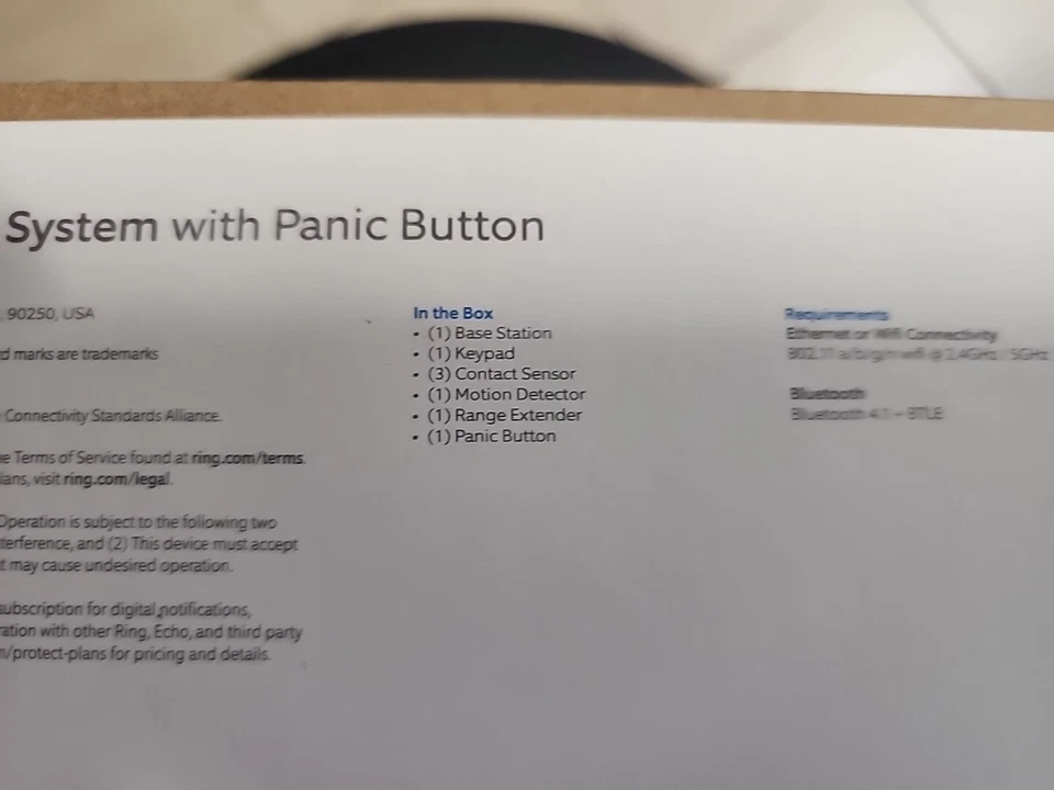 Ring Alarm 8-piece Home Security Kit (Gen 2) Panic Motion Sensor Keypad Plus - Image 2 of 4