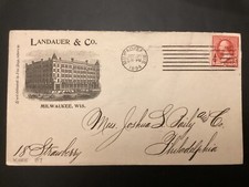 ICOLLECTZONE US Advertising Cover Landauer & Co. (A100)