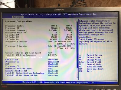 Cisco UCS C200 M2  Server 24GB 2x Intel Xeon E5506 2.13GHz Boots to BIOS