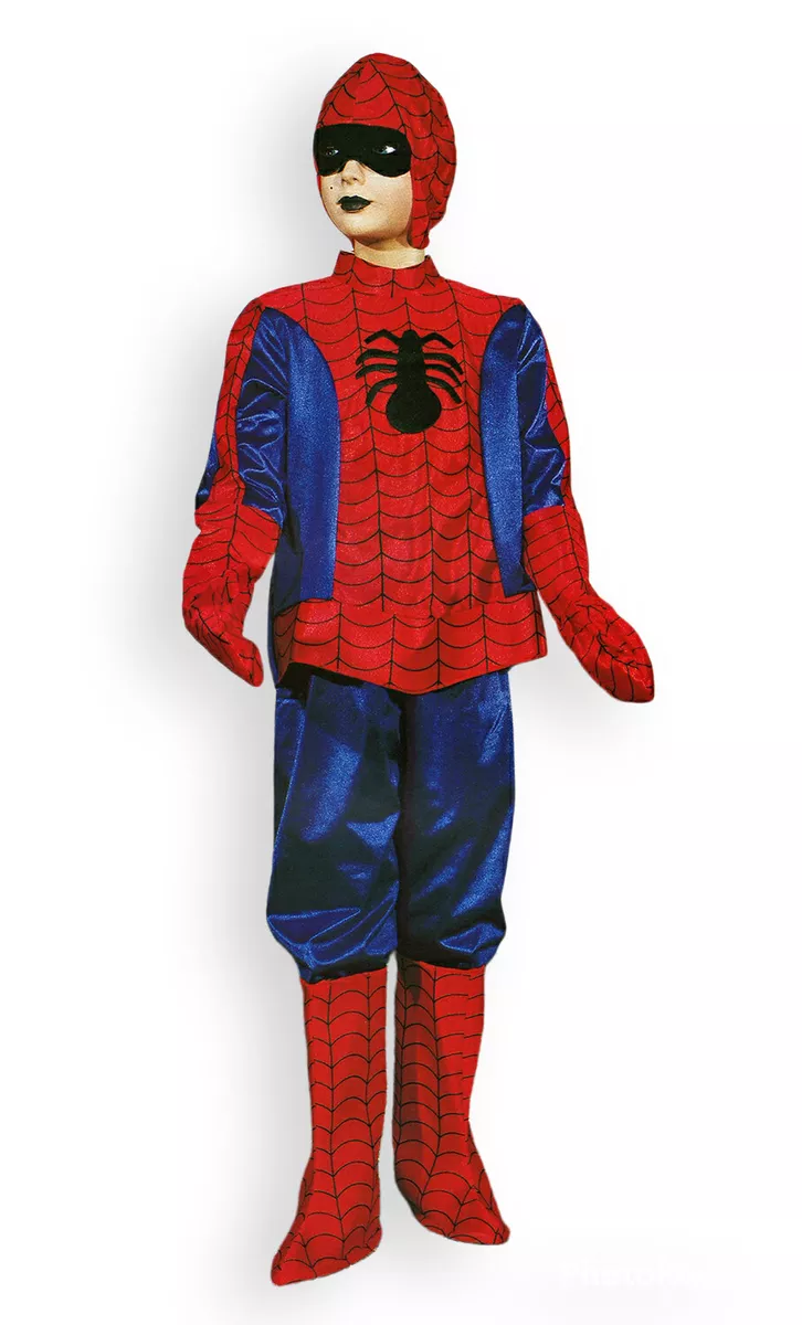 COSTUME VESTITO DI CARNEVALE BAMBINO RAGNO SPIDERMAN TG. 6/9 anni