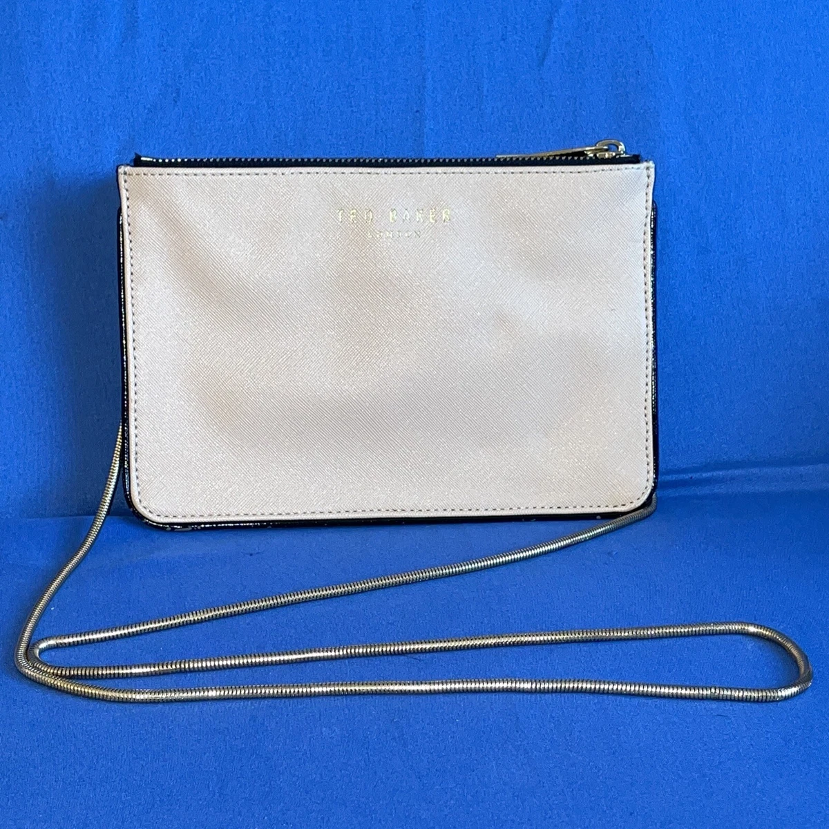 Ted Baker LONDON Double Zip Leather PINK Crossbody Bag