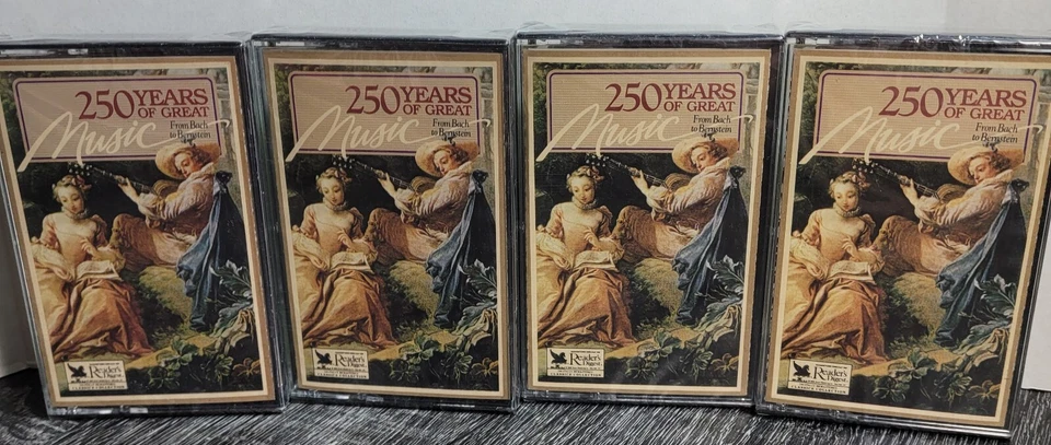 250 Years of Great Music 4 Cassette Set - Reader's Digest - New Sealed Foto 2 de 4