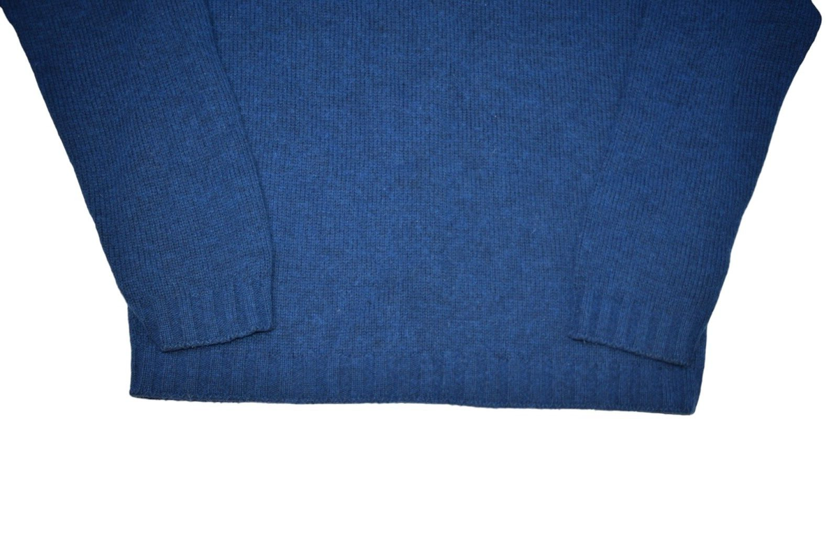 Versace Jeans Couture Sweater Mens XL Blue Wool Blend Crewneck