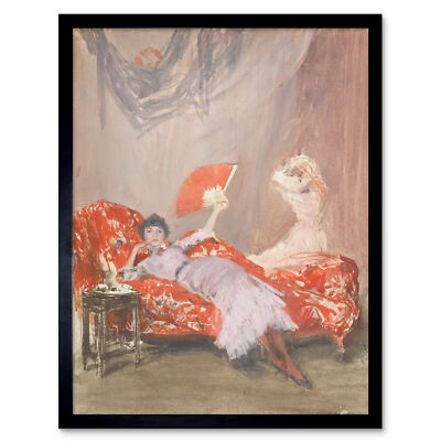 James Mcneill Whistler Milly Finch Kunstdruck gerahmt 12x16