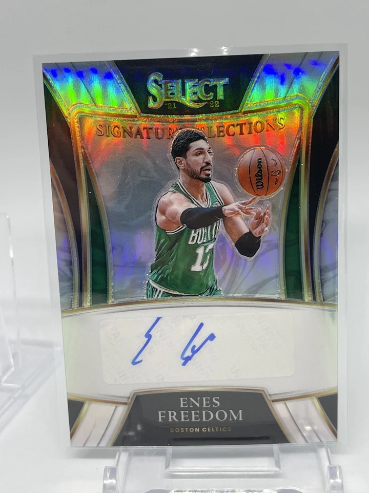 2021-22 Panini Select Signature Silver Prizm Enes Freedom Auto Boston (B187) - Image 2 of 4